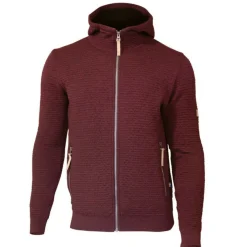 Ivanhoe Morel Hood rotes Herrenweste< Fleecejacken & Pullover