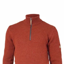 Ivanhoe Moritz Half-Zip Herrenpullover - Rot< Fleecejacken & Pullover