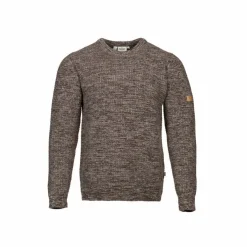 Ivanhoe Fleecejacken & Pullover-NLS Petal Chocolat Mouline Herrenpullover - Dunkelbraun
