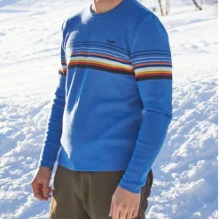 Ivanhoe Fleecejacken & Pullover^Retro-Hang Loose Blue Wollpullover