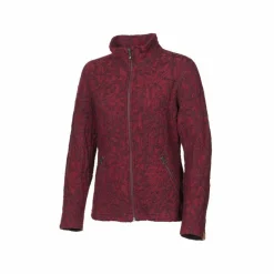 Ivanhoe Fleecejacken & Pullover^Tuva Jaquard Damen Wollcardigan - Rot