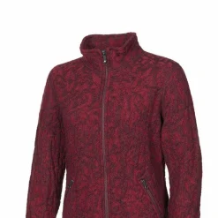 Ivanhoe Fleecejacken & Pullover^Tuva Jaquard Damen Wollcardigan - Rot