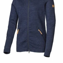 Ivanhoe Vanja Hood Damen Wollweste - Blau< Fleecejacken & Pullover
