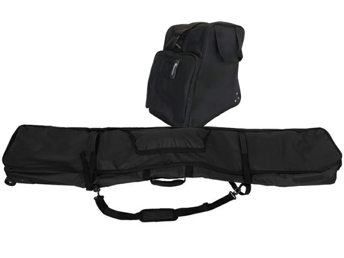 IVOL Wintersport Zubehör-175 cm Ski-/Snowboard- und Skischuhtasche mit Rollen