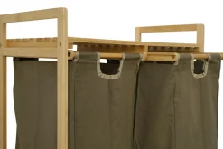 IVOL 2 Fächern Bambus Wäschekorb< Waschkörbe