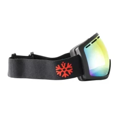 IVOL Skibrillen-schwarz Rotes Spiegelglas Skibrille
