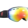 IVOL Skibrillen^schwarz Rotes Spiegelglas Skibrille