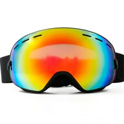 IVOL Skibrillen^schwarz Rotes Spiegelglas Skibrille