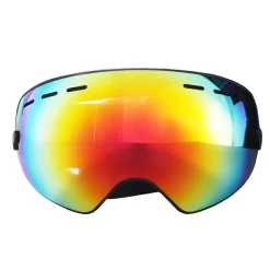 IVOL Skibrillen^schwarz Rotes Spiegelglas Skibrille