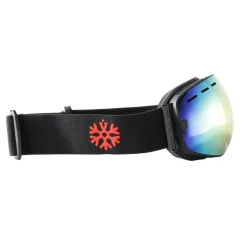 IVOL Skibrillen^schwarz Rotes Spiegelglas Skibrille