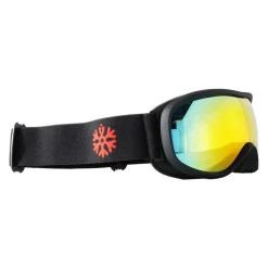 IVOL Skibrillen-schwarz Rotes Spiegelglas Kinder Skibrille