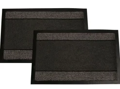 Markenlos Jacks Door Stripe 60 x 90 cm Fußmatte - Set von 2< Sauberlaufmatten