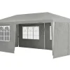Juskys 3 x 6 Meter Partyzelt mit Seitenwänden - Dark Grey< Partyzelte