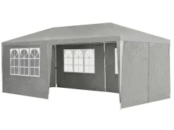 Juskys 3 x 6 Meter Partyzelt mit Seitenwänden - Dark Grey< Partyzelte