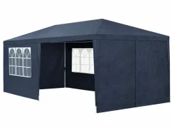 Juskys 3 x 6 Meter Partyzelt mit Seitenwänden - Blue< Partyzelte