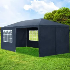 Juskys 3 x 6 Meter Partyzelt mit Seitenwänden - Blue< Partyzelte