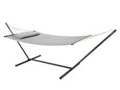 Juskys Hängematten-Cata Hängematte mit Gestell und Kissen - Grey