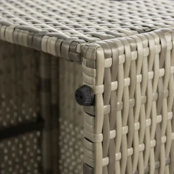 Juskys Lounge Sets-Salou Polyrattan Lounge Set - Grey