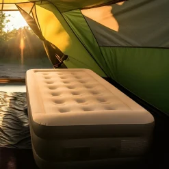 Juskys Luftmatratzen Selbstaufblasend-Sapri M selbstaufblasendes Luftbett – Grey