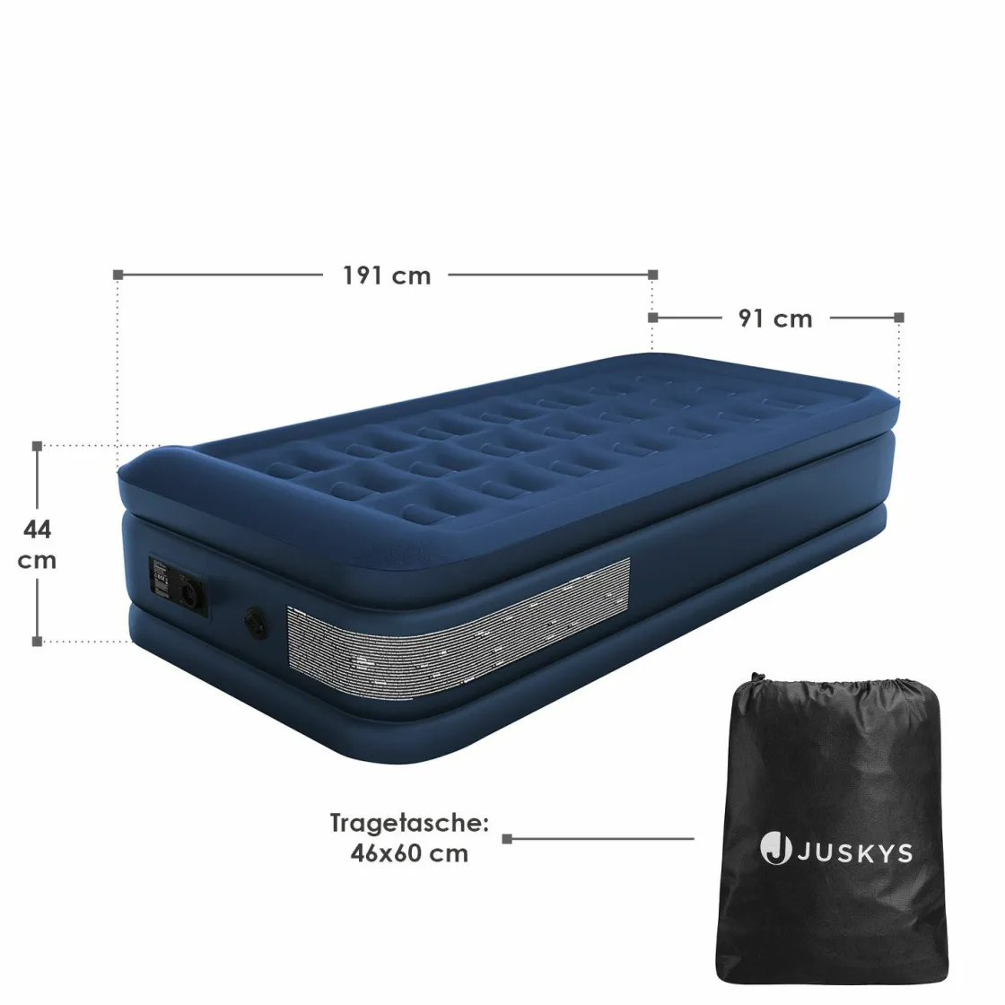 Juskys Luftmatratzen Selbstaufblasend^Sapri M selbstaufblasendes Luftbett - Blue