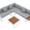 Juskys Lounge Sets-St. Tropez 4 Personen Lounge-Set - Grey