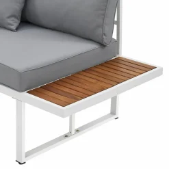 Juskys Lounge Sets-St. Tropez 4 Personen Lounge-Set - Grey