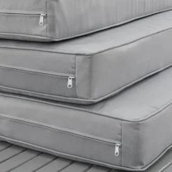 Juskys Lounge Sets-St. Tropez 4 Personen Lounge-Set - Grey
