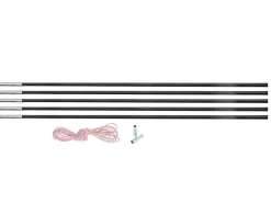 Kampa Zeltstangen|Zeltstangen-Glasfaser Zeltstange Reparaturset 9,6 mm