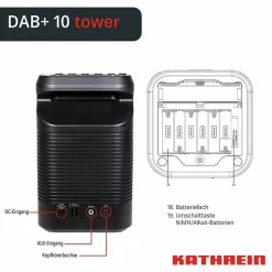 Kathrein DAB+10 tower Radio< Radios