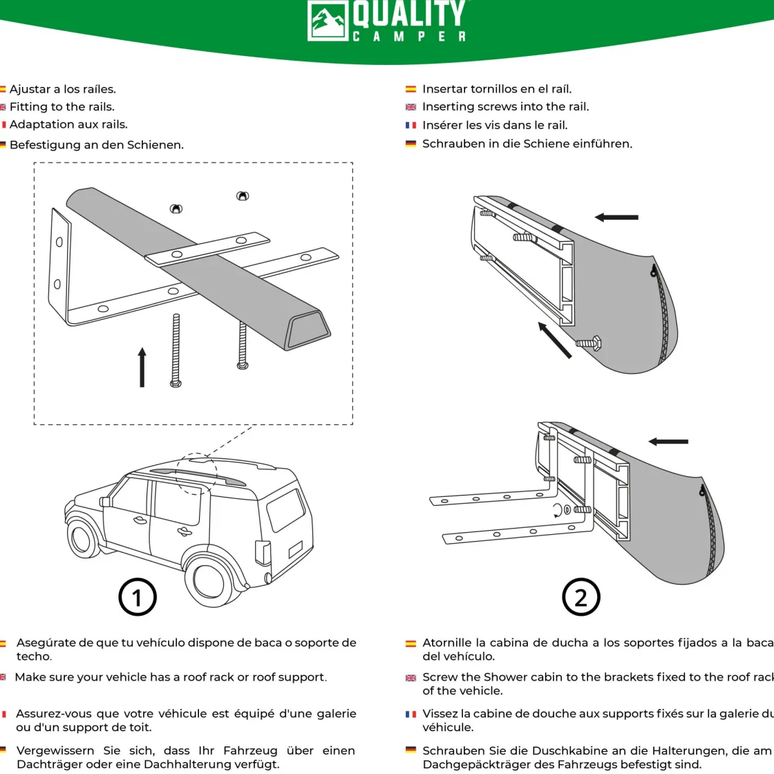 K'Foam Store Gerätezelte^K'Foam 4x4 Offroad Duschkabine