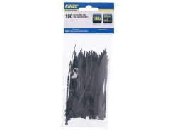 Kinzo 100x Stück 2,5 x 100 mm Kabelbinder< Spanngurte