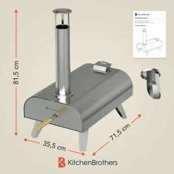 KitchenBrothers Camping Pizzaöfen|Pizzaöfen^Holzbefeuerter Pizzaofen