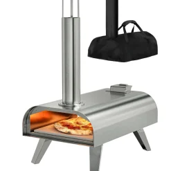 KitchenBrothers Holzbefeuerter Pizzaofen Mit Schutzhülle< Camping Pizzaöfen|Pizzaöfen