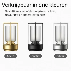 Warmpi Campinglampen Aufladbar|Campinglampen Aufladbar-Lanta LED Tischlampe - Silber
