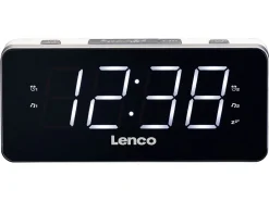 Lenco CR-18 White FM-Radiowecker< Radios