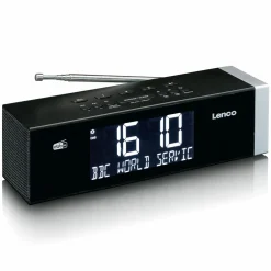 Lenco CR-640BK Stereo FM Radiowecker< Radios