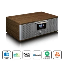 Lenco Radios^DIR-270WD Internetradio - Walnuss,Silber