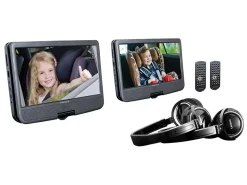 Lenco Fernseher^DVP-1046BK 2x 10-Zoll tragbarer DVD Player