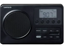Lenco Radios^MPR-035 Kompaktes tragbares FM Radio mit LCD-Display