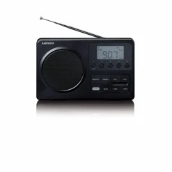 Lenco Radios^MPR-035 Kompaktes tragbares FM Radio mit LCD-Display