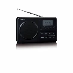 Lenco Radios^MPR-035 Kompaktes tragbares FM Radio mit LCD-Display
