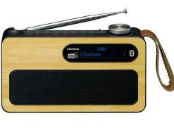 Lenco Radios^PDR-040BAMBOOBK DAB+ Radio - Bamboo,Schwarz