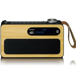 Lenco Radios^PDR-040BAMBOOBK DAB+ Radio - Bamboo,Schwarz