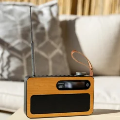 Lenco Radios^PDR-040BAMBOOBK DAB+ Radio - Bamboo,Schwarz