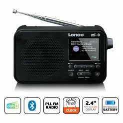 Lenco Radios^PDR-036BK DAB+/FM-Radio mit Bluetooth