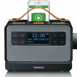Lenco PDR-065BK UKW-/DAB+-Radio< Radios