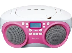 Lenco Radios-SCD-301 Radio - Pink