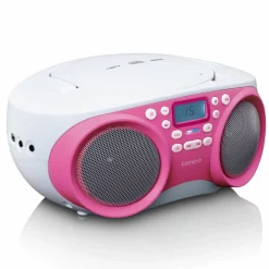 Lenco Radios-SCD-301 Radio - Pink