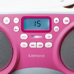 Lenco Radios-SCD-301 Radio - Pink