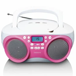 Lenco Radios-SCD-301 Radio - Pink
